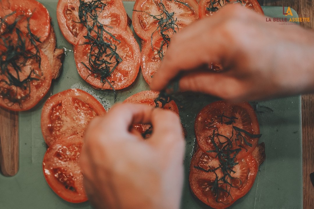 Tomate dorées au four Chef Benoit Hervo